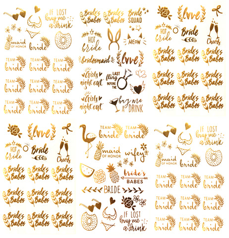 Bachelorette-tattoos-Bachelorette-Party-Tattoos-Metallic-temporary-tattoos-emma